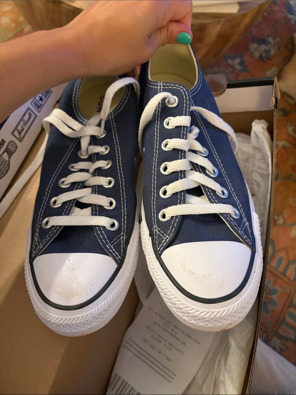 Classic Low-Top Converse - Navy - Picture 6 of 7